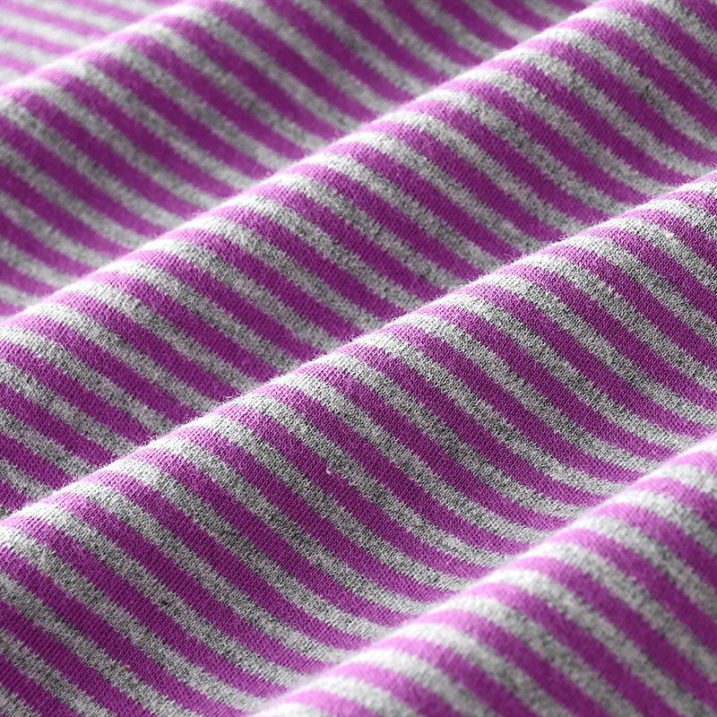 Women's Pure Cotton Striped Long-Sleeved Middle-Aged and Elderly Mothers High-Neck Pullover Tops Loose Large Size Bottoming Intimates New Style