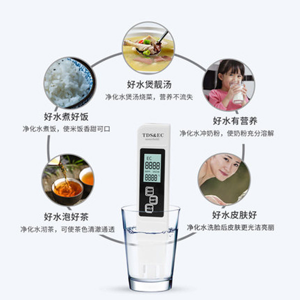 Astaixian Tds Water Quality Testing Pen Tap Water High-Precision Water Purifier Pen Testing Water Instrument Three-In-One