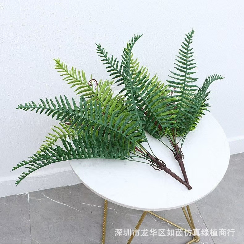 A variety of 9.12.18 large iron leaves fern loose sunflower simulation plant wall Persian grass wedding fake flower ornaments