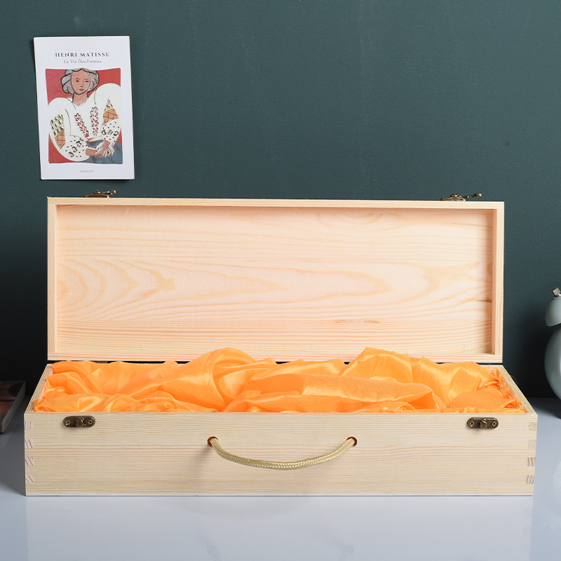 Wooden Honey Box Gift Packaging New Year Gift Box Honey Gift Box Wooden Portable Pine