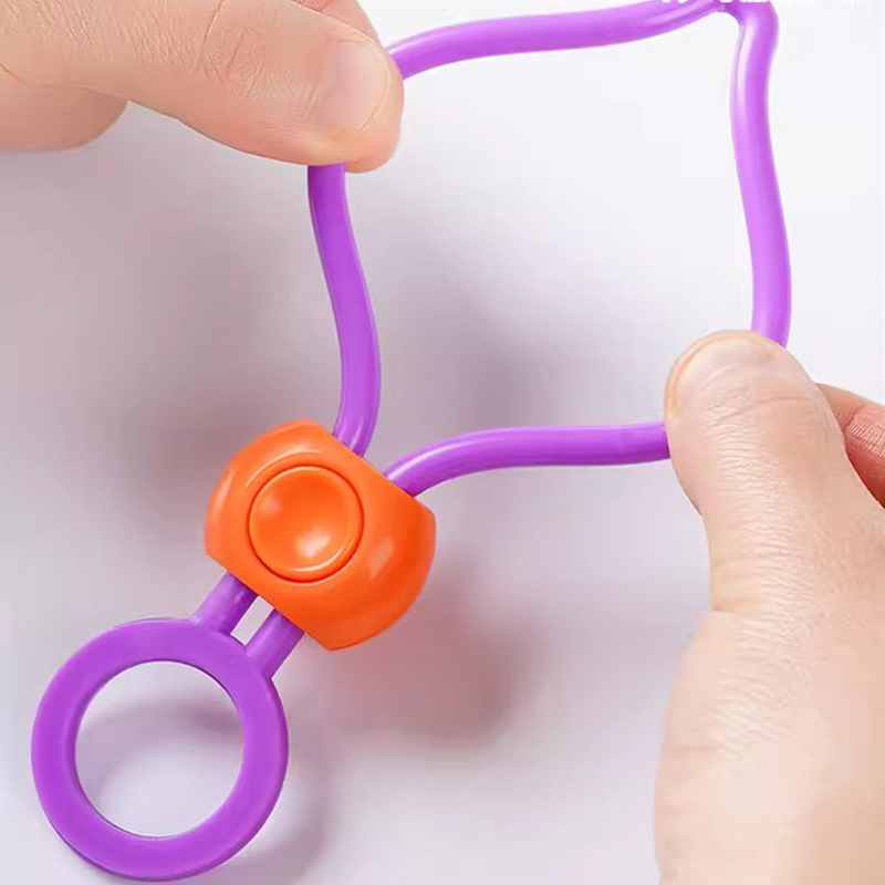 Multi-functional pull ring buckle color sealing strap creative food bag sealing binding rope colorful snacks sealing binding rope