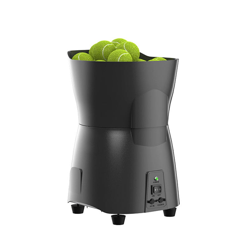 Factory in stock tennis automatic ball throwing machine novice trainer single hit ball throwing machine accompany practice wholesale