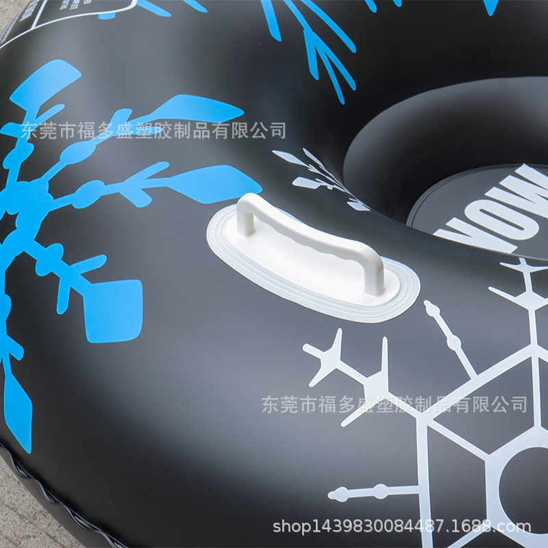 In-Stock Inflatable Snow Tube 47inch Sled Heavy-Duty Snow Tube Thickened Leisure Winter Inflatable Snow Tube Ski Ring