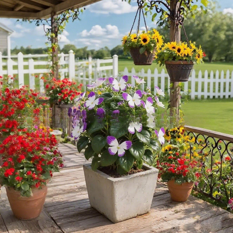 [Cross-Border E-Commerce] Moonlight Butterfly Flower Seeds Butterfly Seeds Viola Flower Seeds Courtyard Garden Flower Seeds