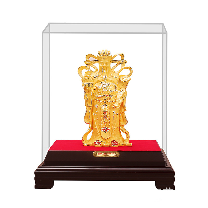 Cashmere Sand Gold Ornaments Shajin God of Wealth Home Ornaments Wealth Widely Enters God of Wealth Resin Crafts Business Opening Ceremony