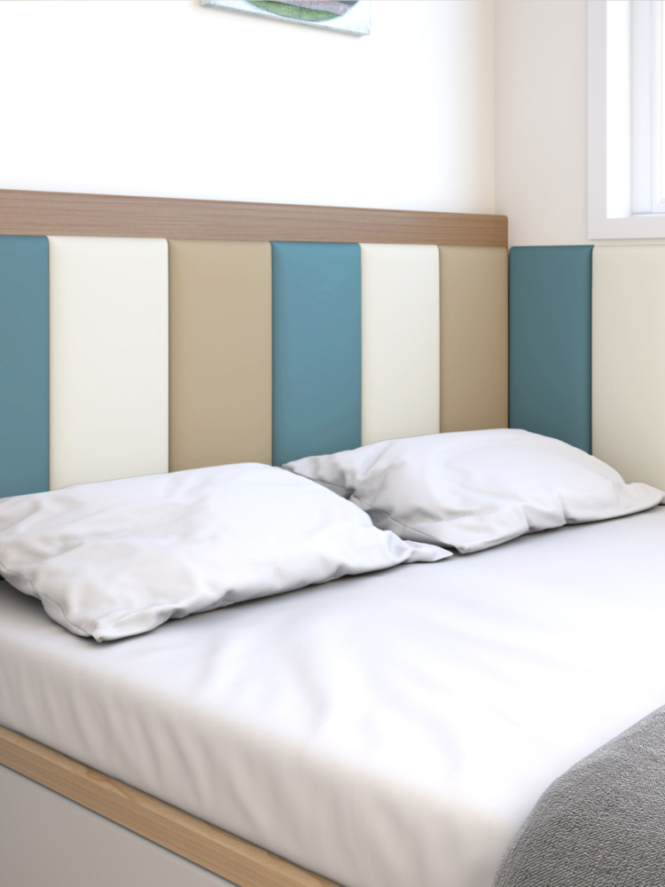 Anti-Collision Wall Sticker Soft Package Self-Adhesive Bedside Tatami Soft Package Wall Surround Kidsren's 3D Stereo Wall Sticker Backrest Environmentally Friendly
