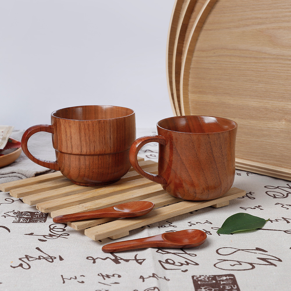 Деревянная креативная чаша, антискользящая, из массива, китайская, оптовая продажа