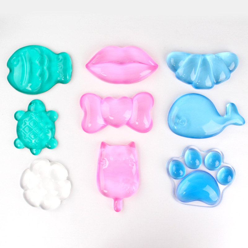 Cross-Border New Product Pure Color Cat Claw Transparent Crystal Hand Pillow Cartoon Game Office Mouse Pad Wrist Pad