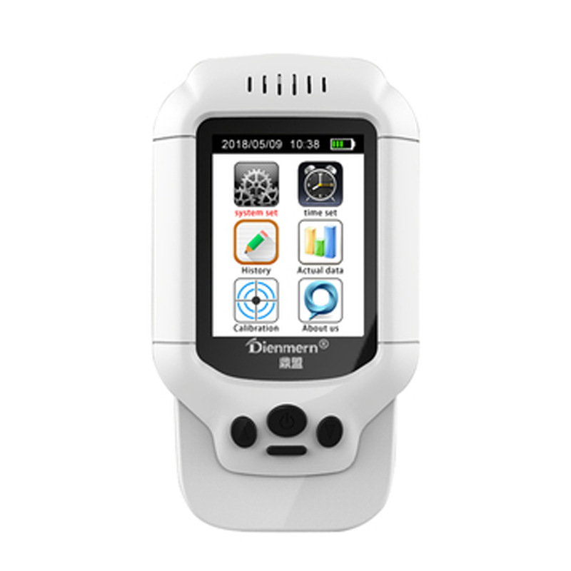 Air quality detector Dingmeng English version to measure dust PM2.5 formaldehyde HCHO temperature and humidity