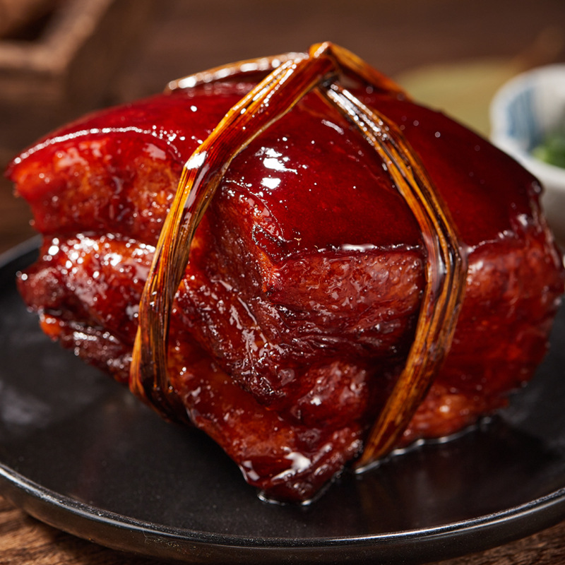 Sanzhenzhai Dongpo Pork 200g Ready-To-Eat Braised Food Vacuum-Packed Pre-Made Dish Chinese Time-Honored Sauce Braised Products