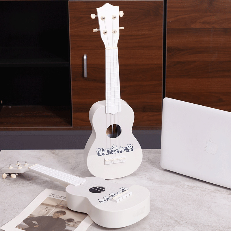 YouCreary Beginners Male and Female Students High-value Beginner-level Musical Instruments Self-study Little Guitar Cute Cartoon Figure Little Panda