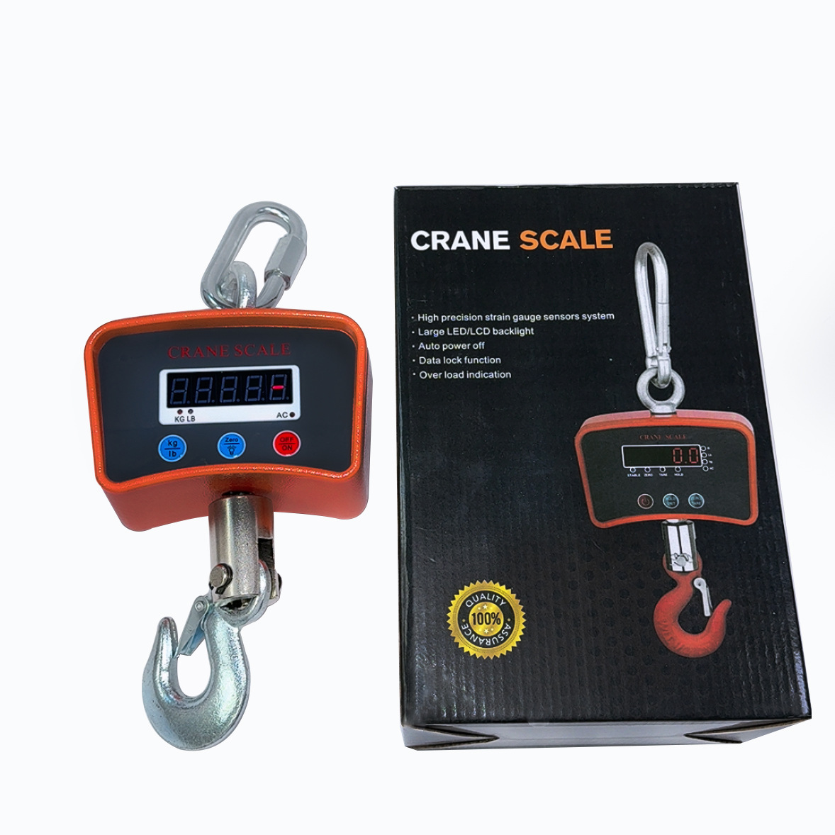 Factory direct 500kg electronic hanging scale handheld industrial scale hanging scale 1 ton hanging scale 3T-5T electronic hanging scale