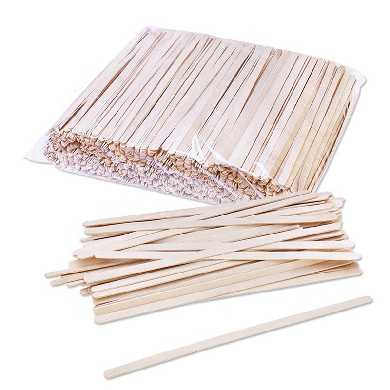 Disposable coffee stick wholesale 100 wooden mixing stick milk tea beverage hot drink mixing stick 500