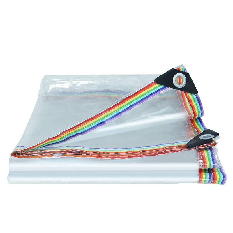 Thick canopy waterproof cloth transparent PVC soft glass tarpaulin balcony large hundred gear rain-proof plastic cloth rain-proof tarpaulin