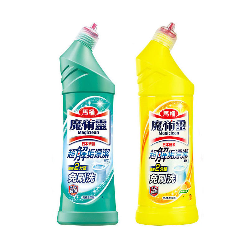 Taiwan imported magic spirit toilet cleaner 500ml toilet cleaner toilet deodorant descaling non-wiping cleaner