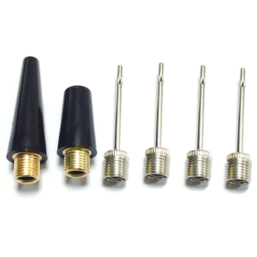 Basketball Inflatable Needle Pump Three Kits Metal Air Nozzle Car Inflatable Pump Air Nozzle Accessories Plastic Iron Needle