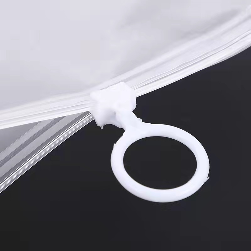 Transparent Ring Zipper Bag Beauty Makeup Self-sealing Frosted Bag Mobile Phone Case Pull Ring Bag Ice Sleeve Underwear Packaging Bag