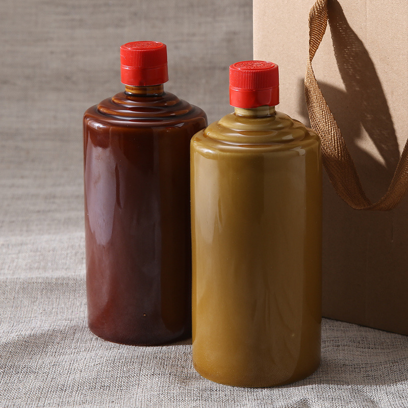 Керамическая винная бутылка Чаочжоу пустая 1кг оптовая бутылка алкоголя Мотао