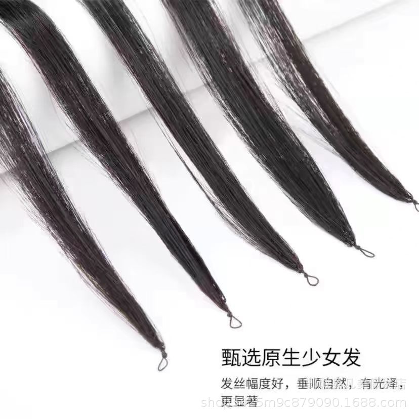 in stock new feather hair wig real hair nano hair without crease ladies hair piece Yunnan hair wholesale