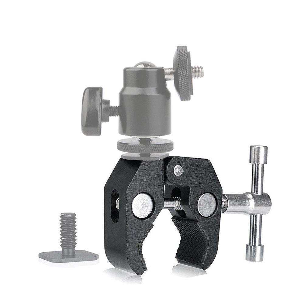 Explosive CNC large crab pliers fixing clip SLR camera metal magic arm strange hand multi-function desktop fixing clip