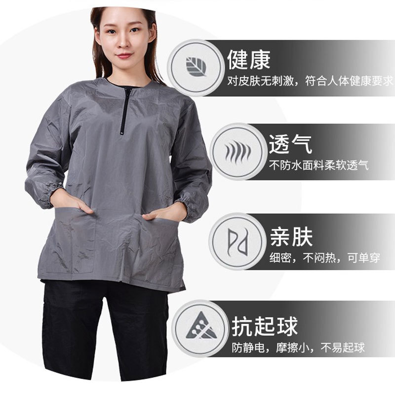 Pet Groomer Work Clothes Long-Sleeved Hair Cutting and Bathing Anti-Hair Splash-Proof Grooming Robe for Holding Cats and Dogs