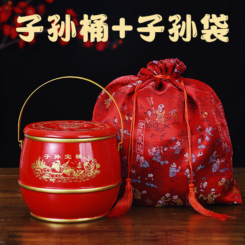 Свадебные принадлежности, ведро приданого невесты, пластиковое ведро