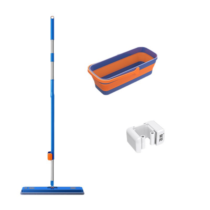 Sorbonne Family Lazy Hands-Free Mop Clean Flat Mop Chenille Mop Dual-Use for Dry and Wet Cleaning