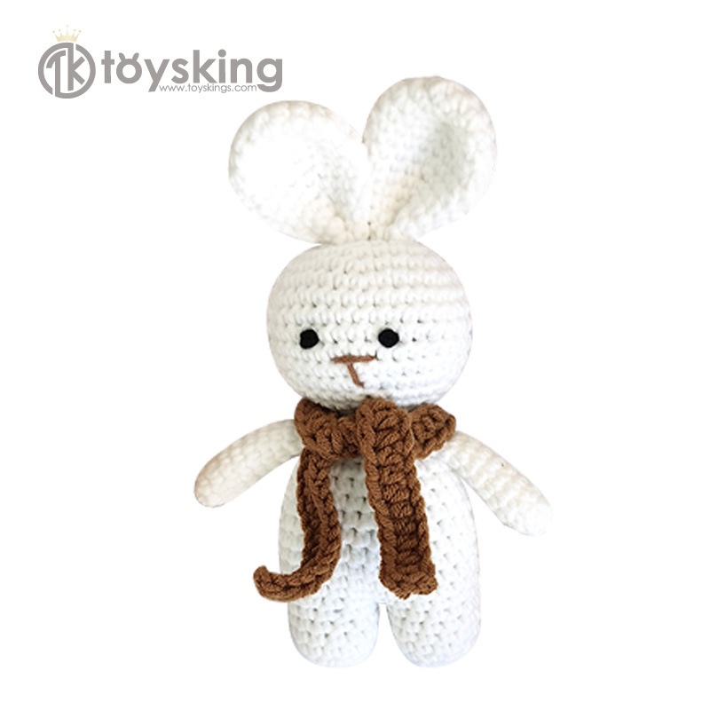 Crochet Toys Handmade Crochet Dolls Knitted Dolls Baby Comfort Rabbit Crochet Bunny Doll