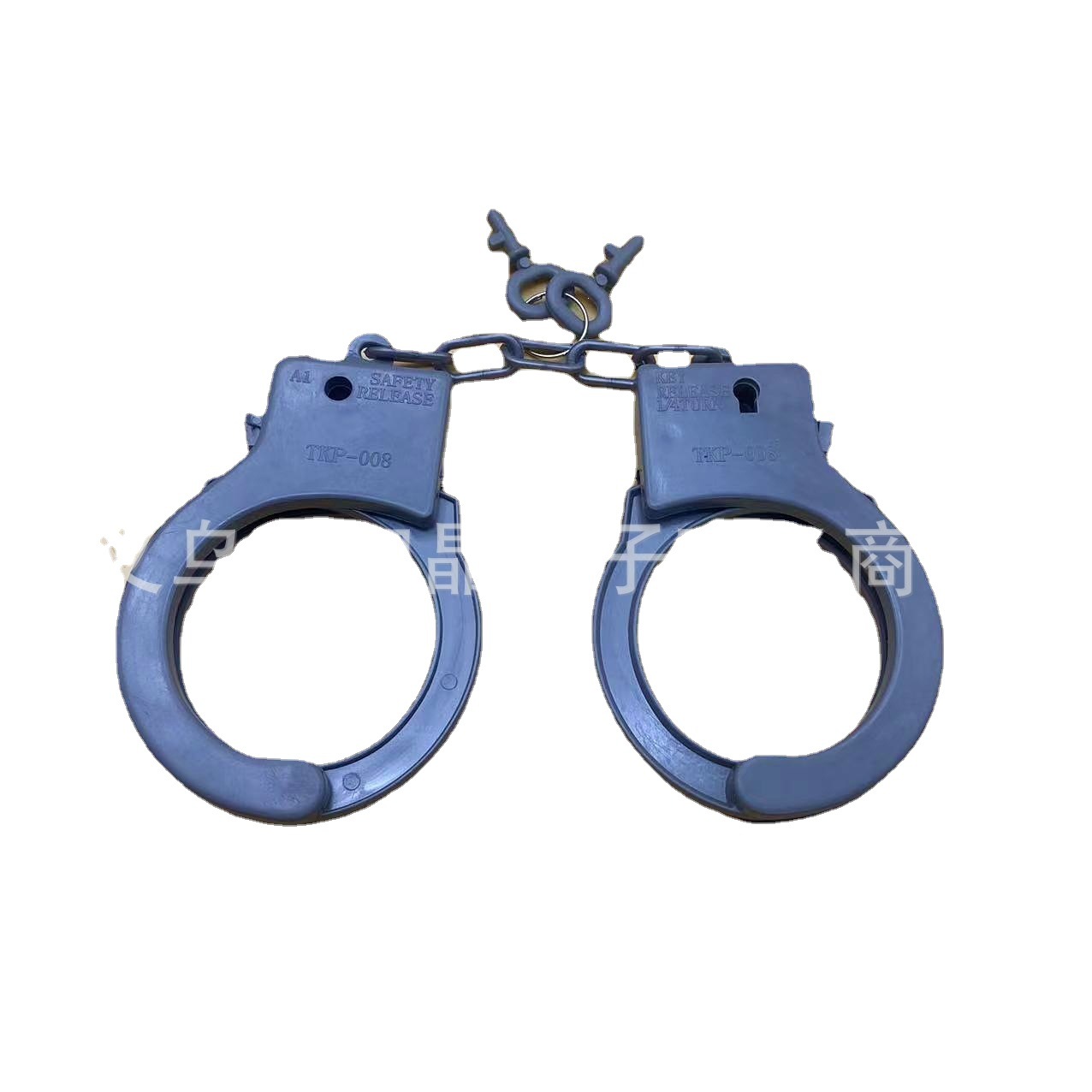 Simulation toy color plastic handcuffs with keys children play house police set accessories Halloween hot