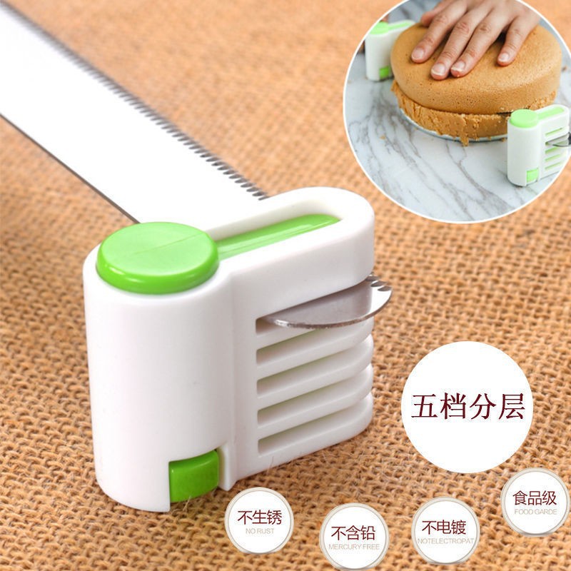 Stainless Steel Bread Knife Serrated Knife Cake Cutter Baking Cutter Bread Toast Cutter Scraper Household Knife