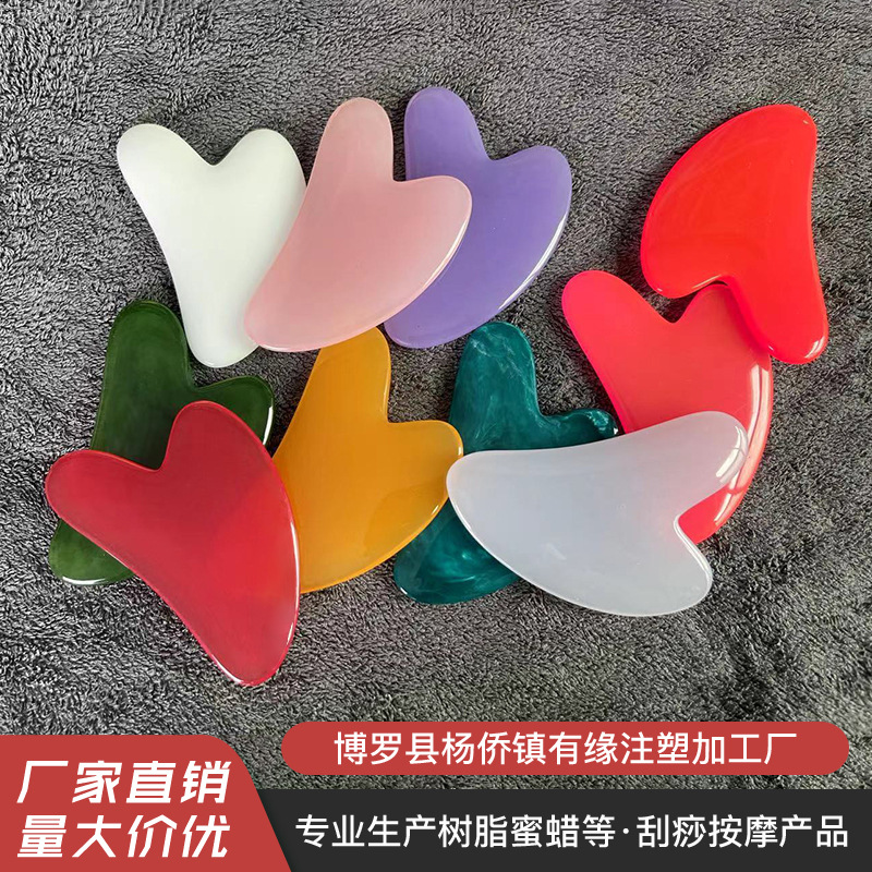 Оптовая смола пчелиного воска в форме сердца для скрабирования, комплект для скрабирования всего тела