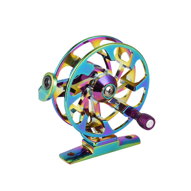 Morica metal fishing reel fishing reel front wheel raft wheel ice fishing wheel fish buckle wheel grain wheat wheel live fish buckle fishing gear