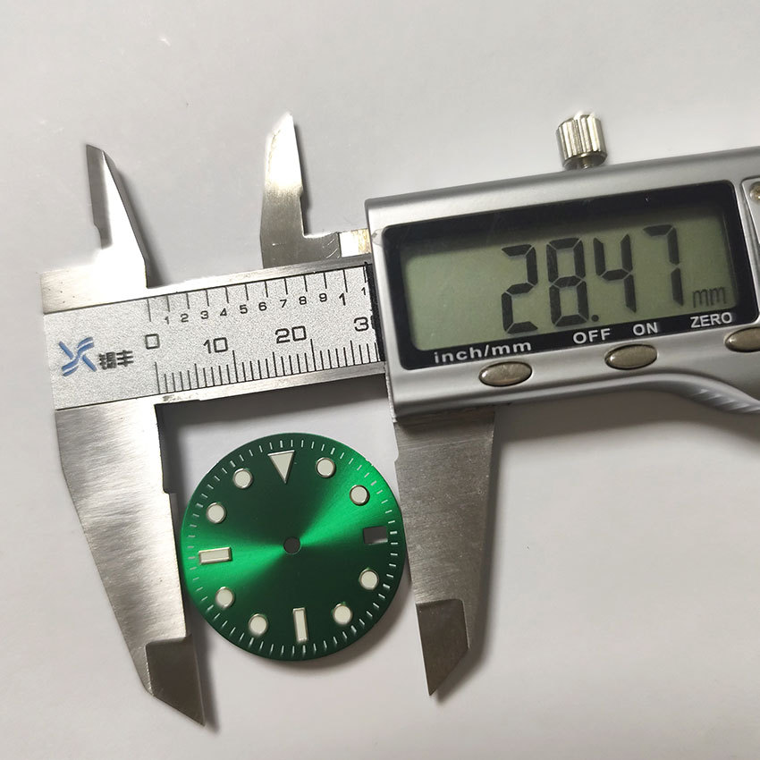 Luminous Mechanical Watch Dial with a Diameter of 28.5mm Is Suitable for a Variety of Watch Cases