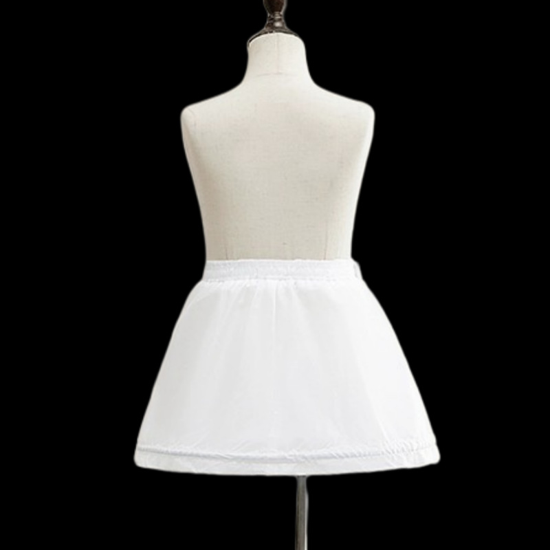 Flower Girl 30cm Children's Princess Skirt Short Pontiums Girl's Cullomi Skirt Wedding Dress Pontiums Lining Adjustable Canopy