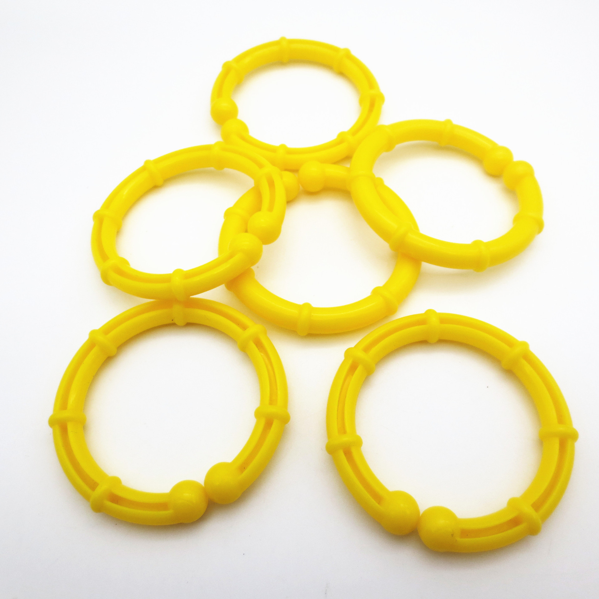 Round O-Ring Bamboo Buckle Bone Joint Ring Jewelry Bracelet Toy Plastic Buckle Stroller Pendant Bamboo Plastic Buckle