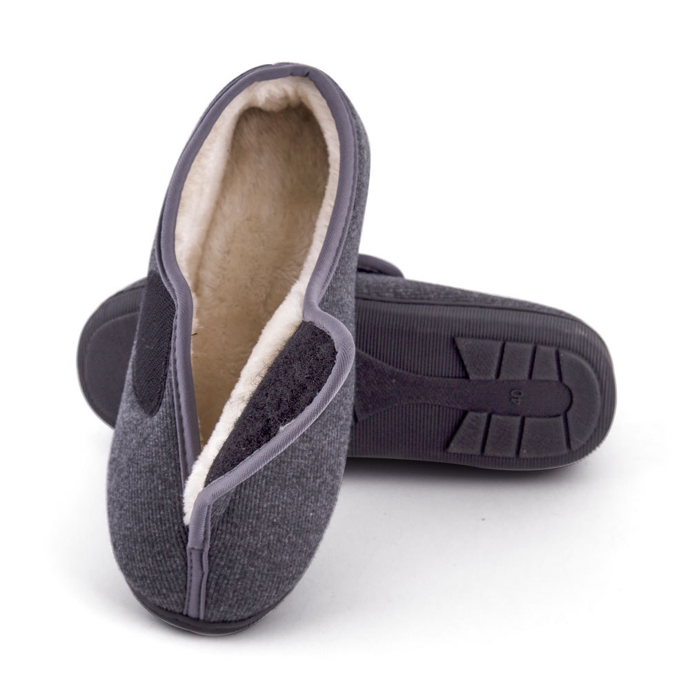 Middle-aged and elderly large size walking soft shoes widened adjustable high instep fat swollen wide feet mom and dad cotton shoes