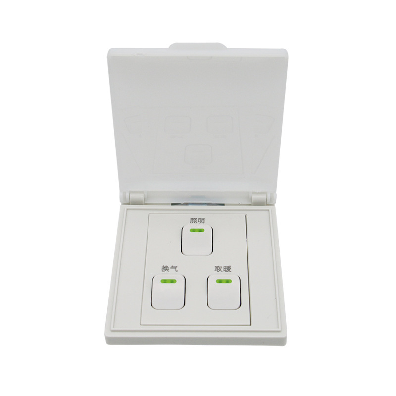 Universal Bathroom Heater Switch with Three Functions: Lighting, Heating, and Ventilation