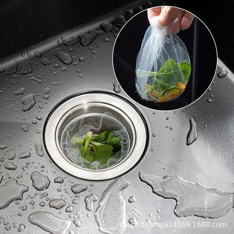 Kitchen Sink Filter Screen Sewer Sink Sink Vegetable Basin Drain Outfall Floor Drain Disposable Residue Drain Mesh Bag
