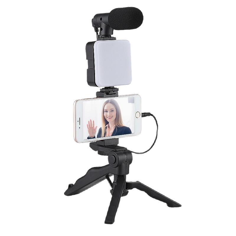 Cross-Border Popular Self-Broadcasting Desktop Stand Set Microphone Internet Celebrity Live Broadcast Fill Light Handheld Photography Light Desktop Without