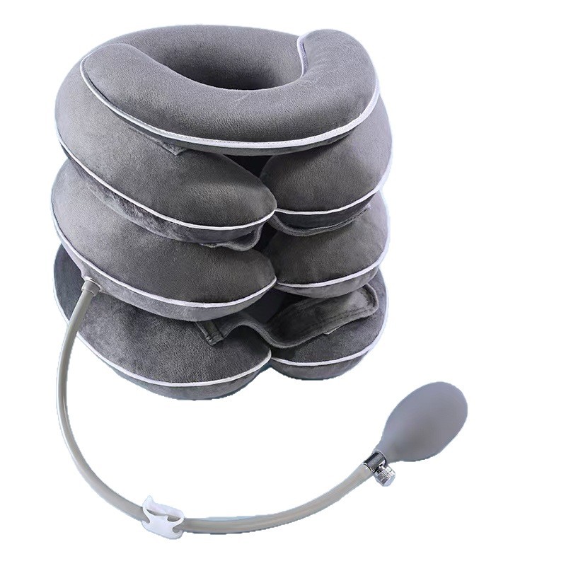 Source Factory Inflatable Traction Device Neck Brace Neck Corrector Neck Brace Correction to Relieve Cervical Spine Fatigue Crystal Velvet