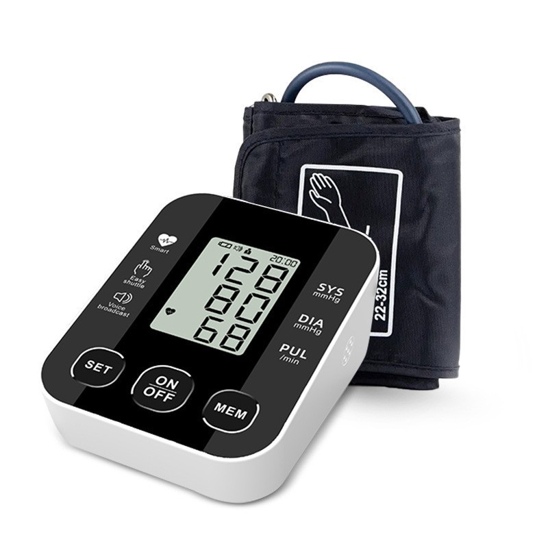 S10 Multi-Language High-Precision Blood Pressure Monitor with Voice Broadcast, Large Screen Automatic Detection and Measurement Device for Home Use