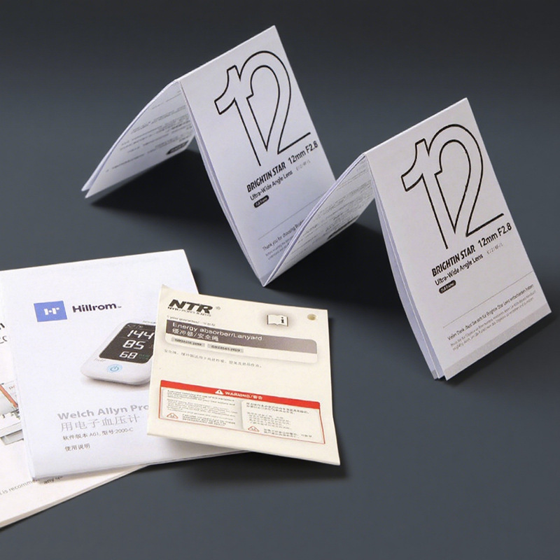 Professional Printing of Color Pages, Product Brochures, Instruction Manuals, Perforation, Source Factory