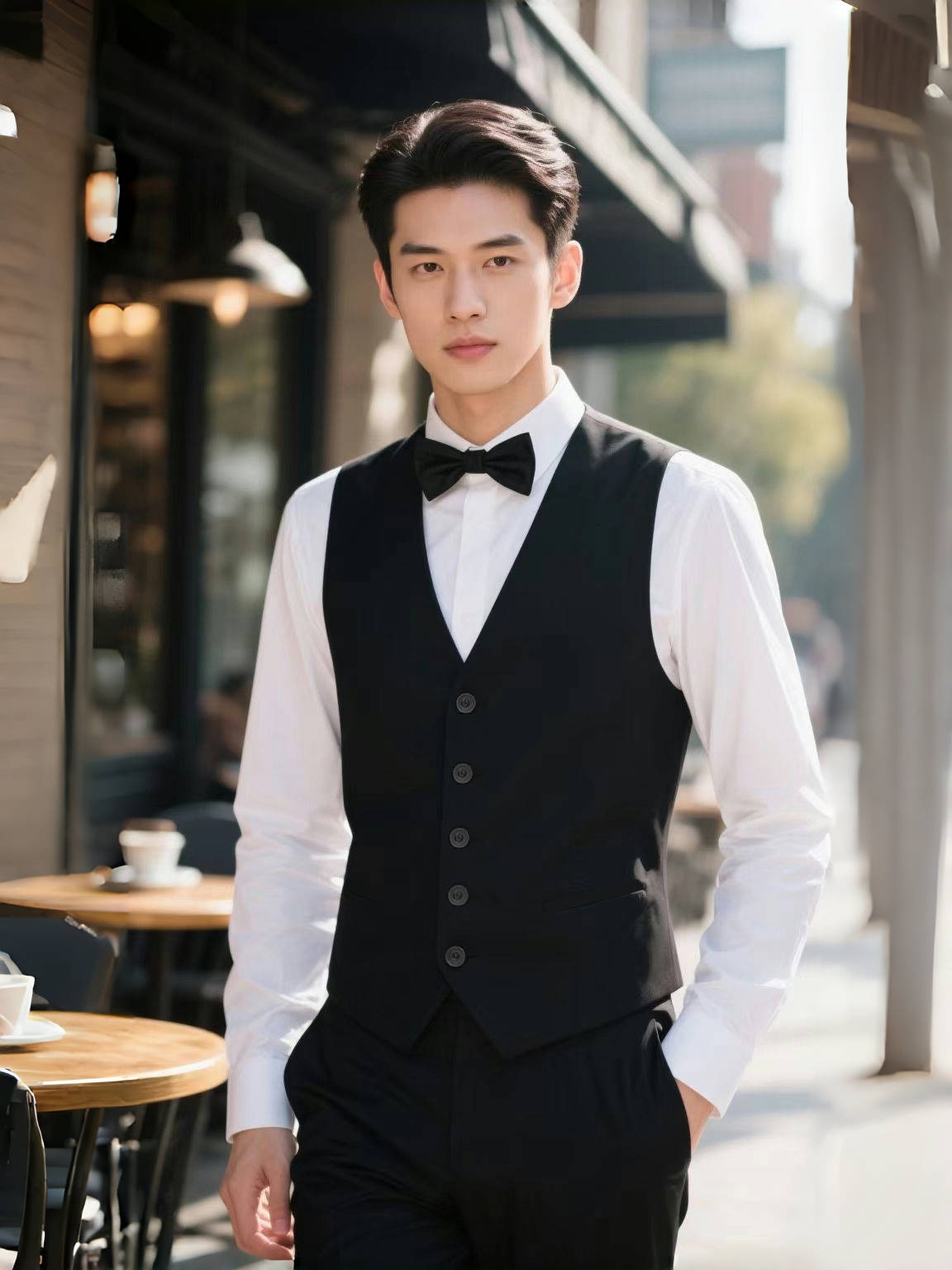 Groomsman Suit Vest Combination Three-Piece Men's Suit Vest Suit Business Work Clothes Choir Work Professional Wear