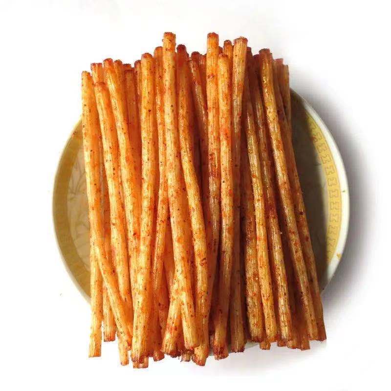 Zongzong food cross bridge rice noodles spicy strips 8090 s childhood nostalgic gluten flavor long spicy slices snack vegetarian snack