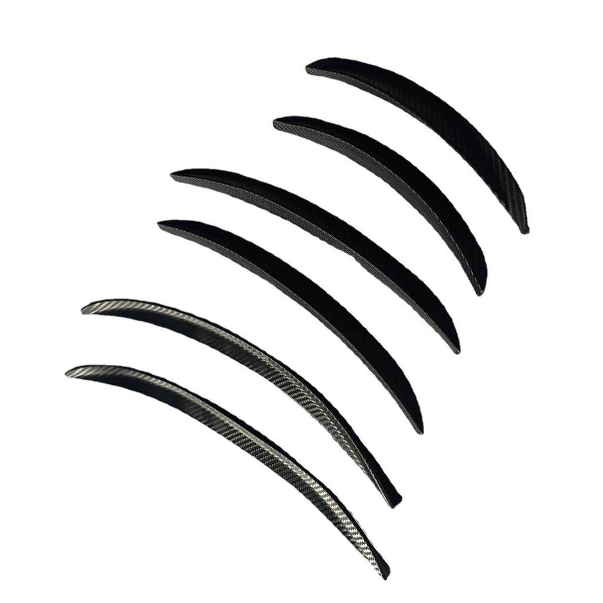 Car wheel eyebrow anti-scratch anti-collision strip soft rubber decoration carbon fiber pattern modified body protective sticker