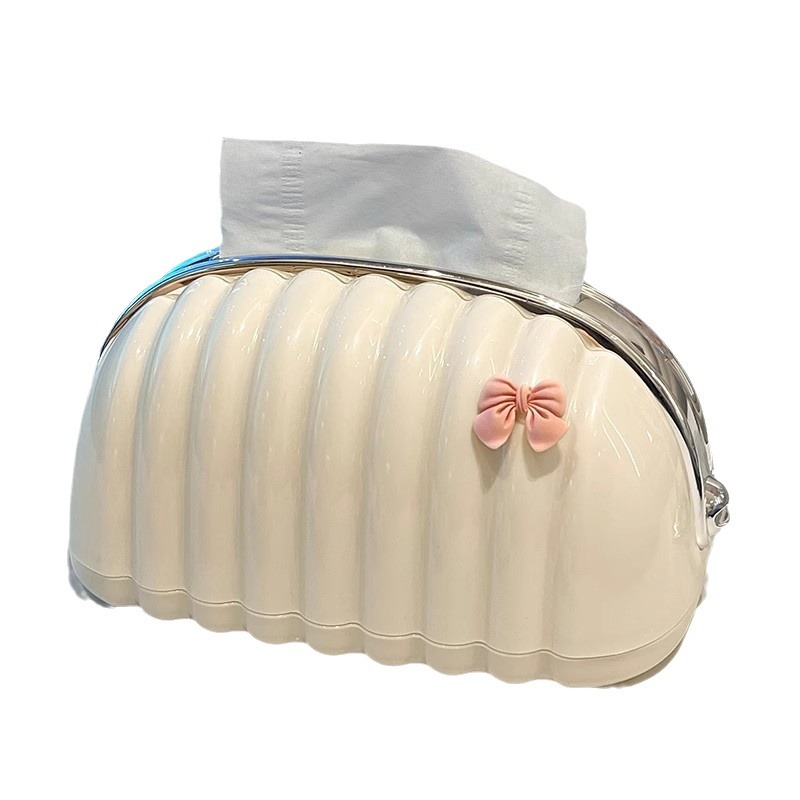 [Shake Sound Explosions] Marshmallow Tissue Box Living Room High-end Light Luxury Clouds Paper Box Household Internet Popular High Color Value