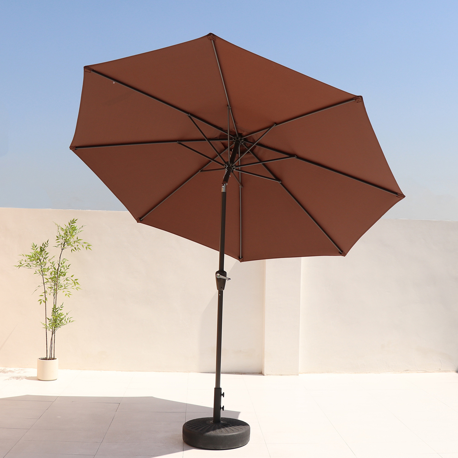 Outdoor Swivel Umbrella, Courtyard Parasol, Sunshade Umbrella, Beach Umbrella, Milk Tea Shop Outdoor Umbrella, Camping Umbrella