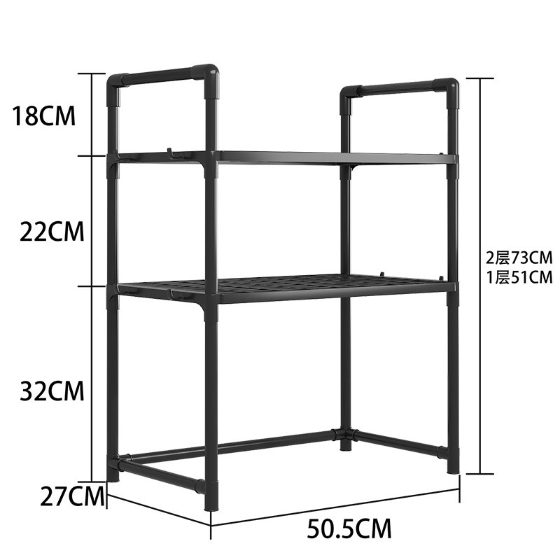 New Microwave Oven Storage Rack Kitchen Oven Storage Rack Thickened Microwave Seasoning Storage Rack Multi-Layer Household