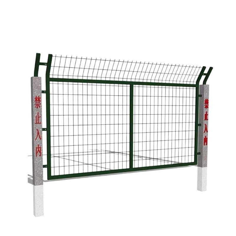Factory customized frame net isolation fence high-speed rail track safety protection fence dark green 8001 railway fence net