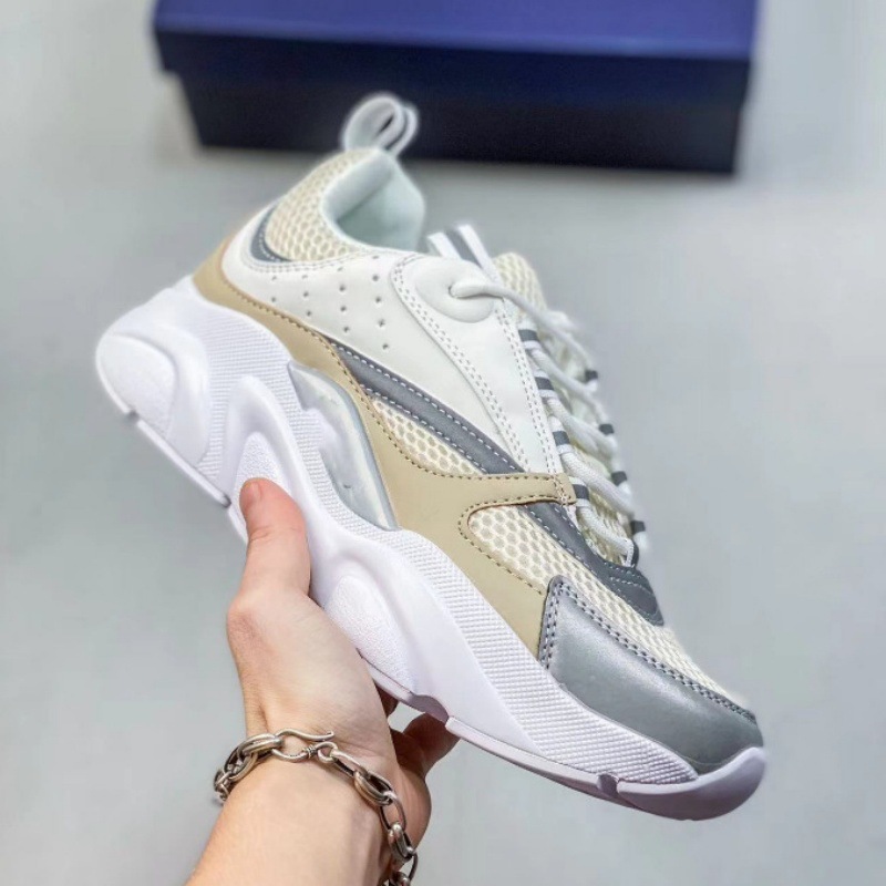 European Station's New D's B22 Sports and Leisure Thick-Soled Fashionable Retro See-Through Men's and Women's Height-Increasing Daddy Shoes Cross-Border